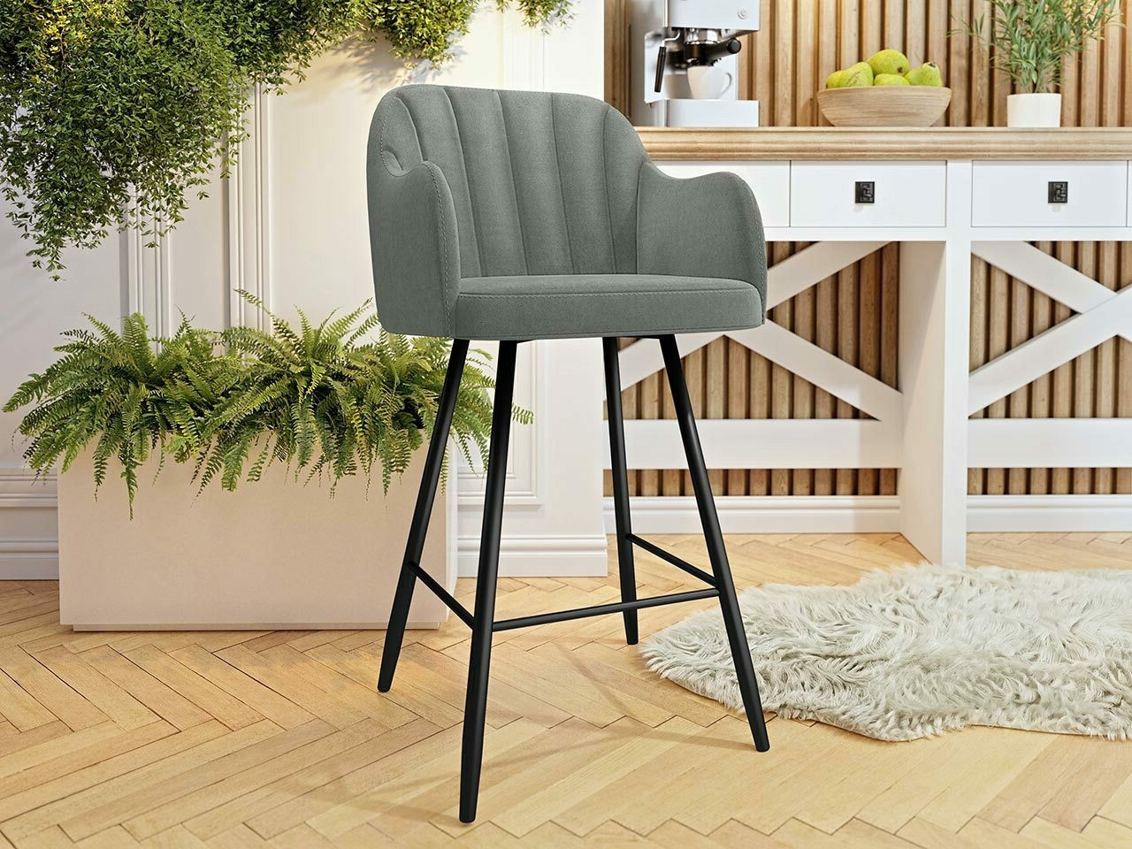 Silla de barra Comfivo Anser I (Magic Velvet 2217)