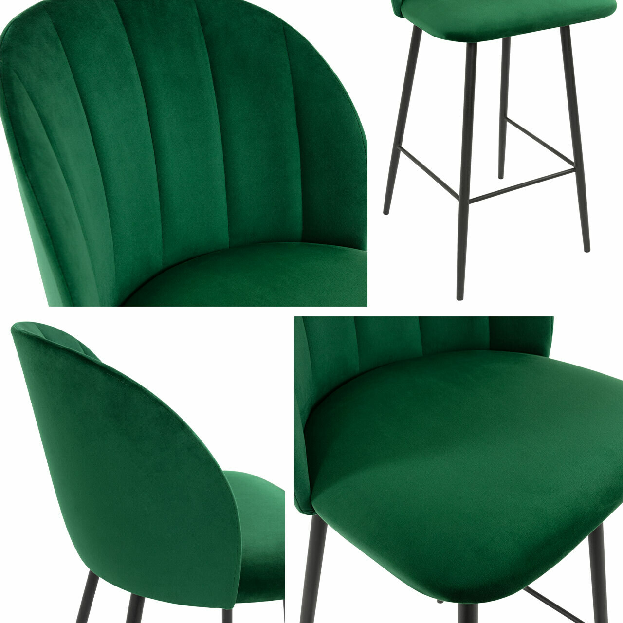 Silla de barra Comfivo Anser II (Magic Velvet 2225)