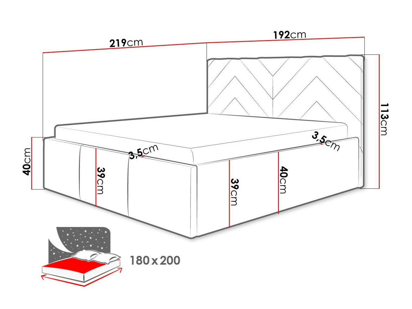 Cama ComfiDream 175 (Fresh 01)