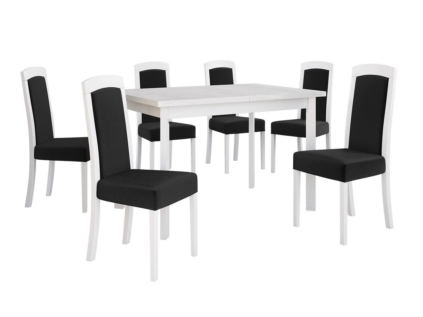 Conjunto de mesas y sillas para comedor Victorville 351 (Blanco)