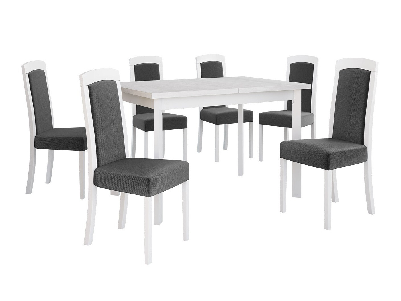 Conjunto de mesas y sillas para comedor Victorville 351 (Blanco)