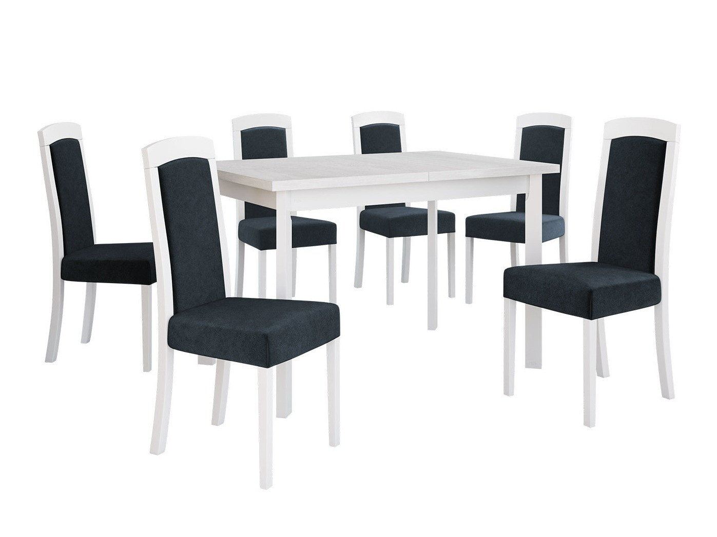 Conjunto de mesas y sillas para comedor Victorville 351 (Blanco)