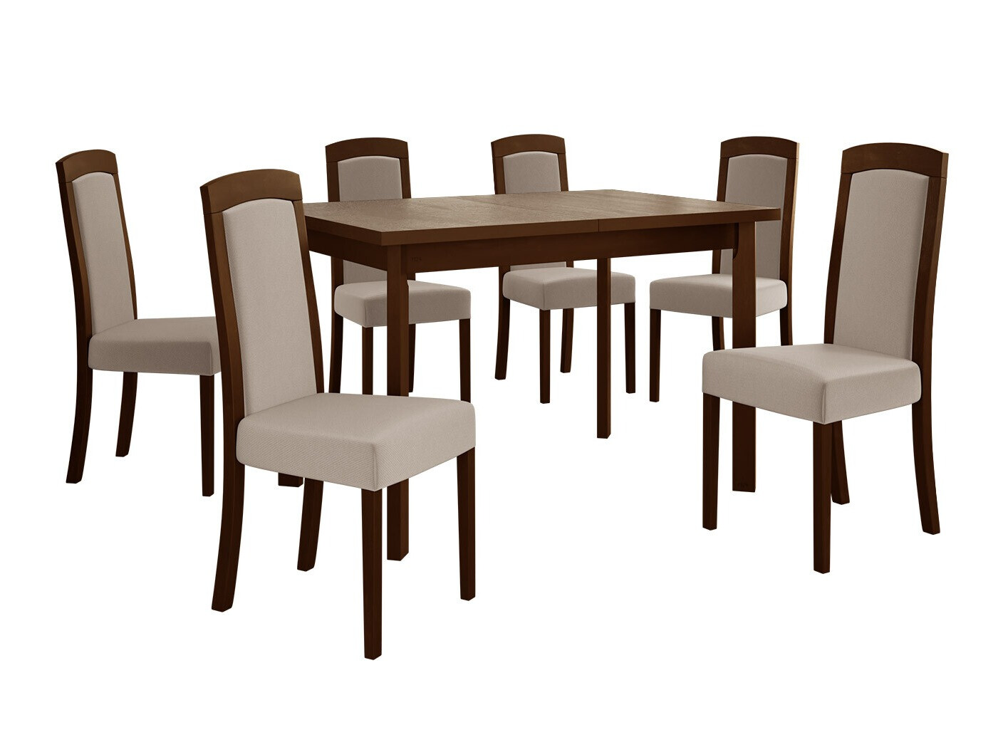 Conjunto de mesas y sillas para comedor Victorville 351 (Nogal)