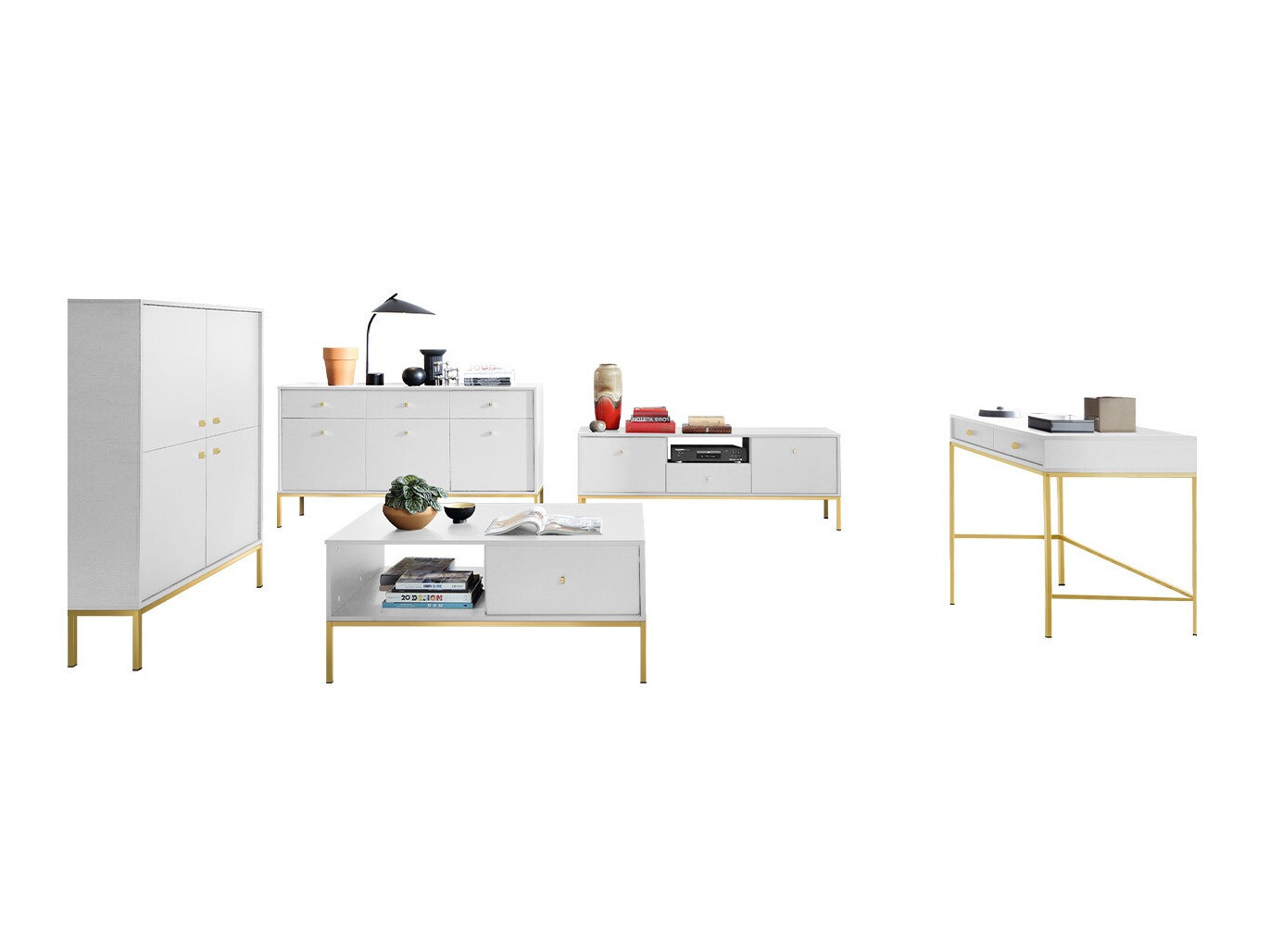 Conjunto de salón Romveri 108 (Blanco)