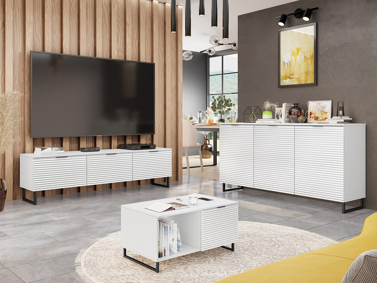 Mueble TV Sarasota 179 (Blanco)