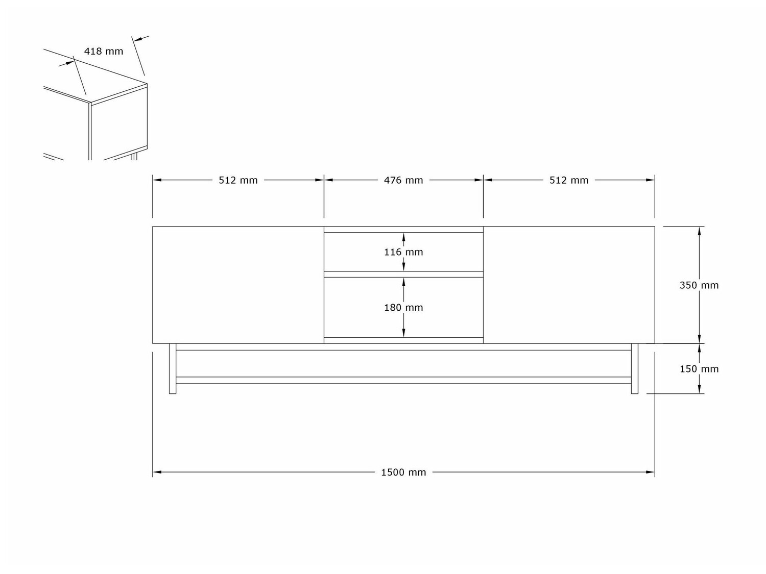 Mueble TV Kailua 1474