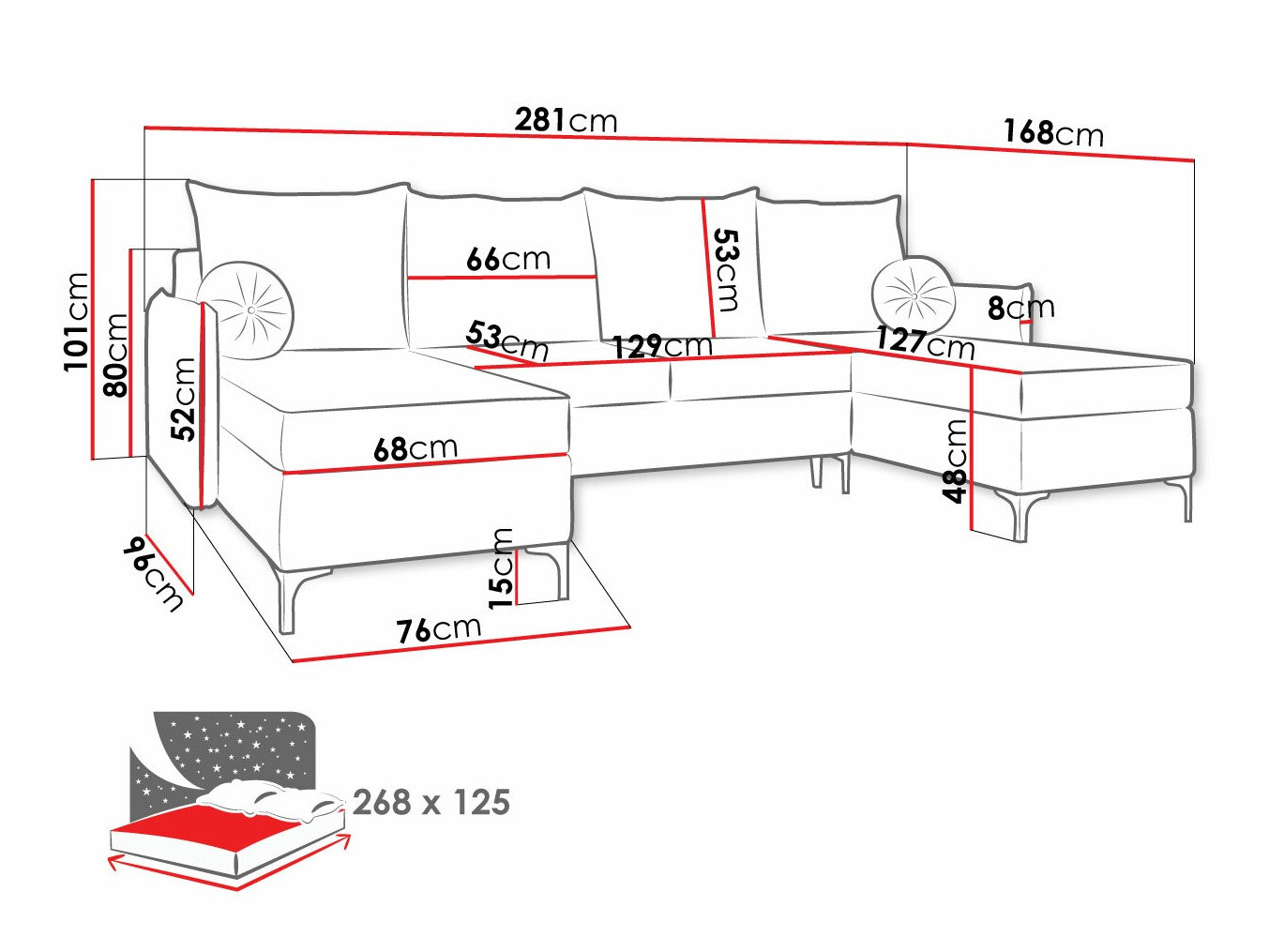 Sofá rinconero Clovis 111 (Manila 33)