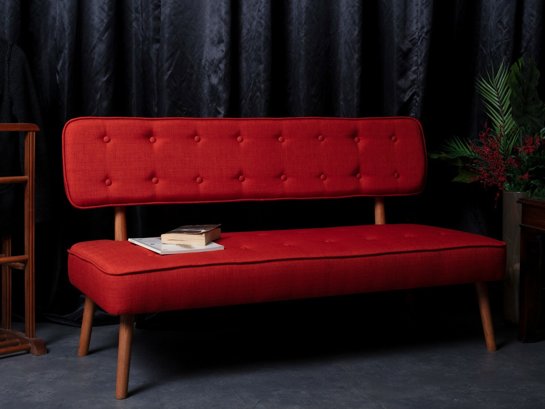 Banco tapizado Altadena 352 (Rojo)