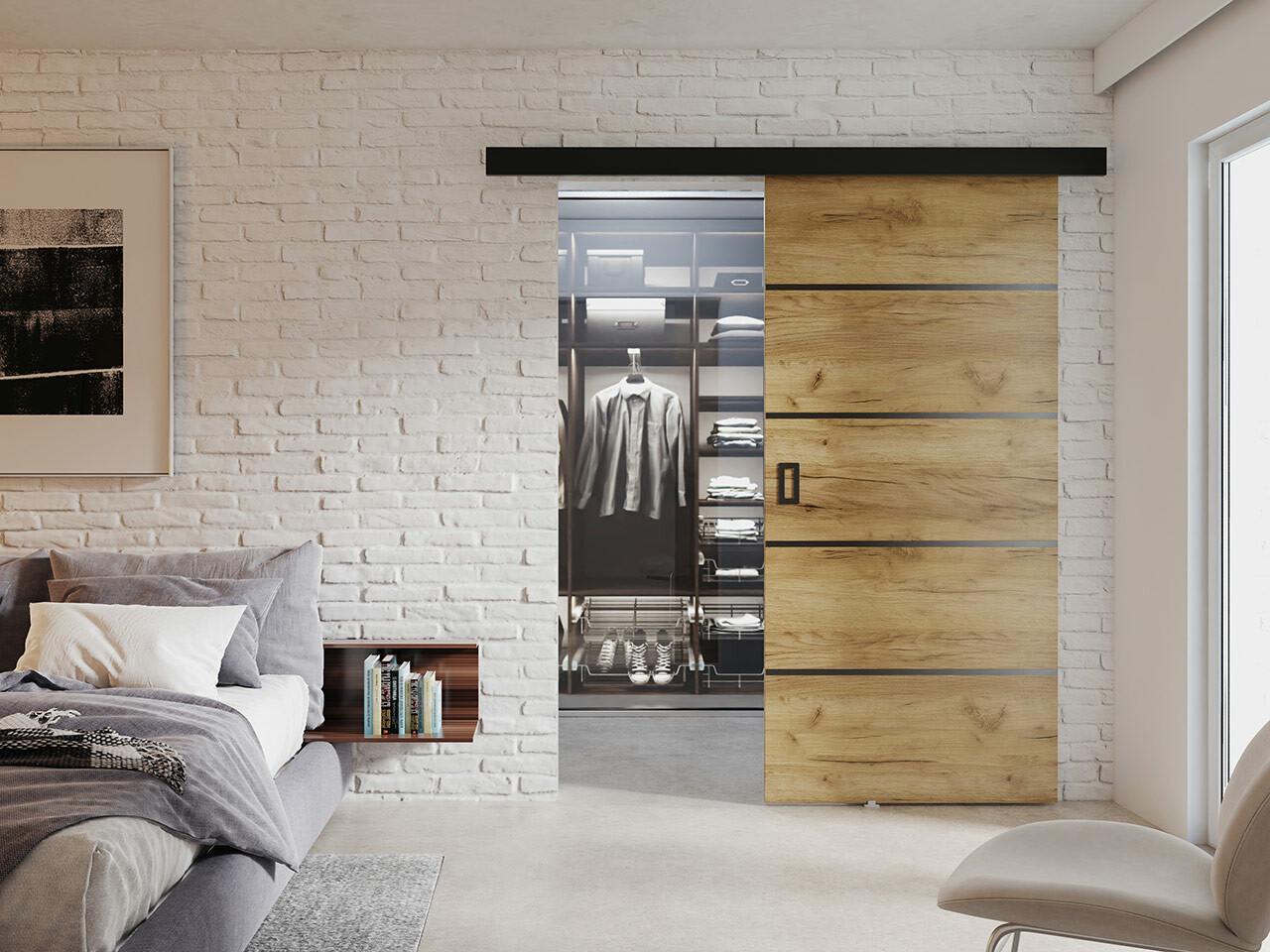 Puerta corredera Dover 214 (Craft roble)