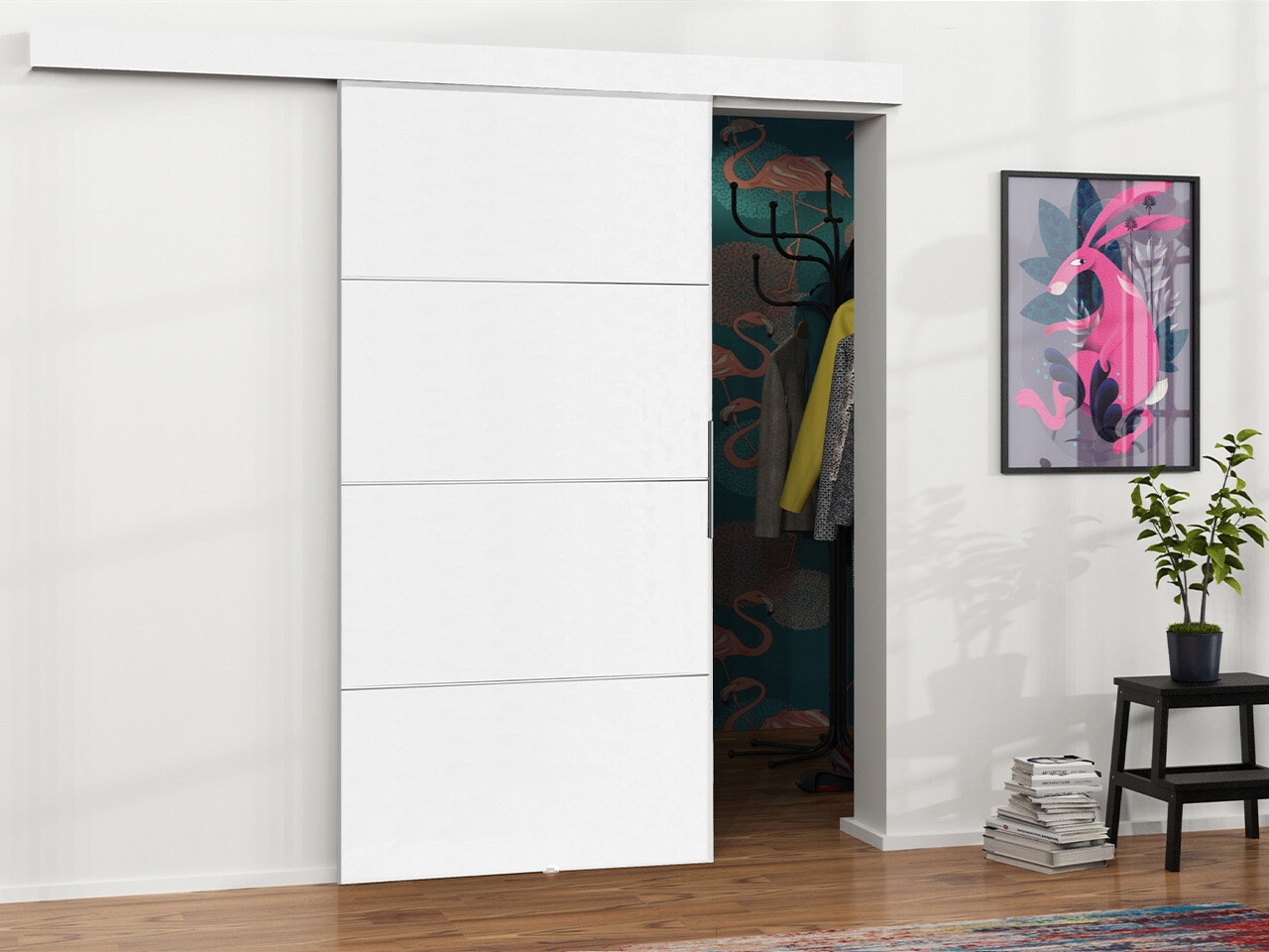 Puerta corredera Dover 216 (Blanco)