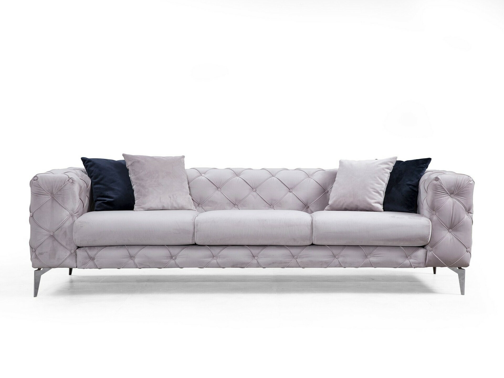 Sofá chesterfield Altadena 356 (Gris claro)
