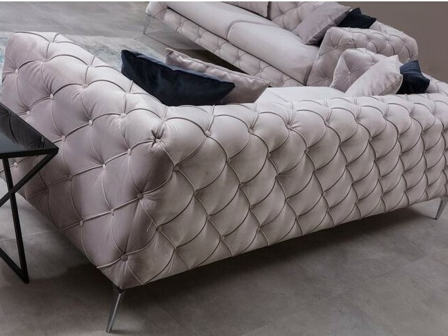 Sofá chesterfield Altadena 356 (Gris claro)