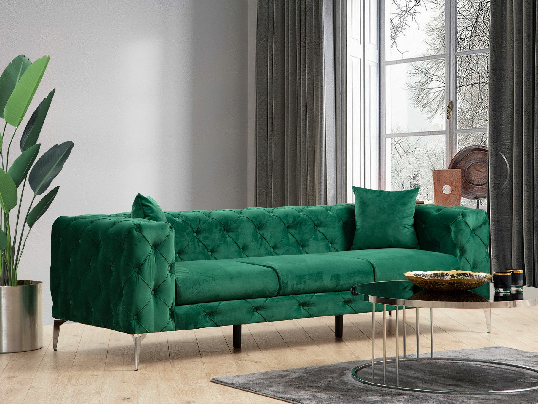 Sofá chesterfield Altadena 356 (Verde)