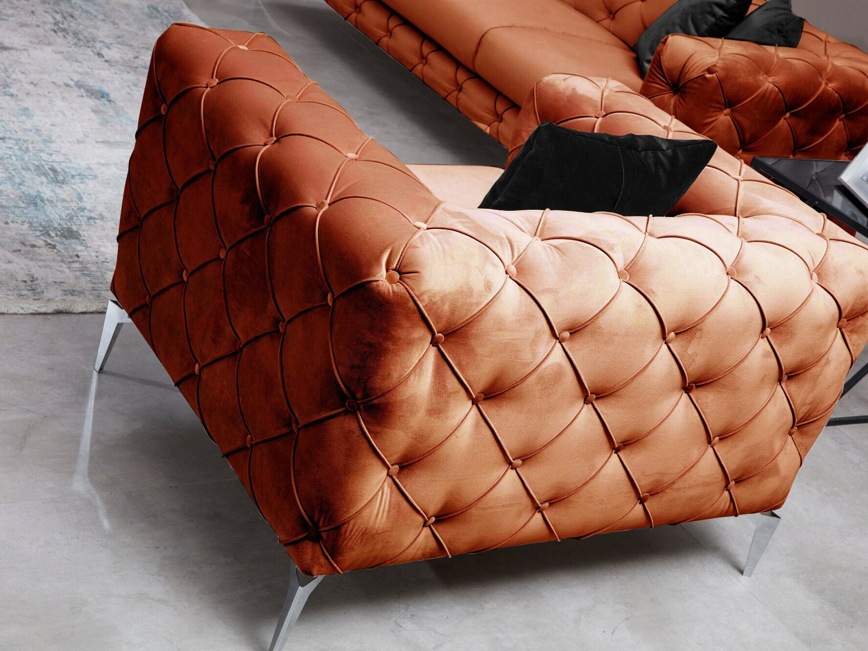 Chesterfield sillón Altadena 358 (Naranja)