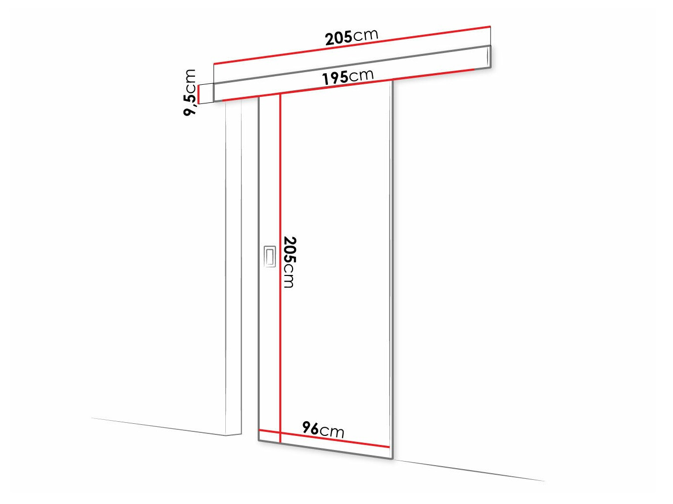 Puerta corredera Dover 169 (Fresno oscuro)