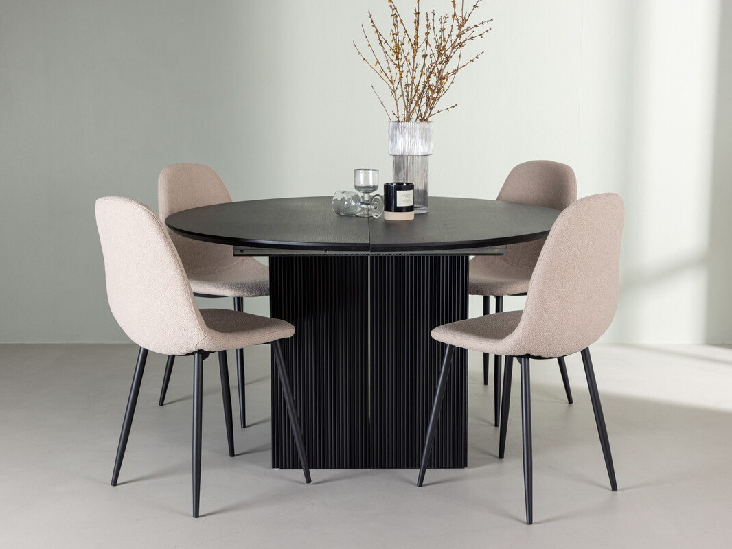 Conjunto de mesas y sillas para comedor Dallas 4287 (Beige)