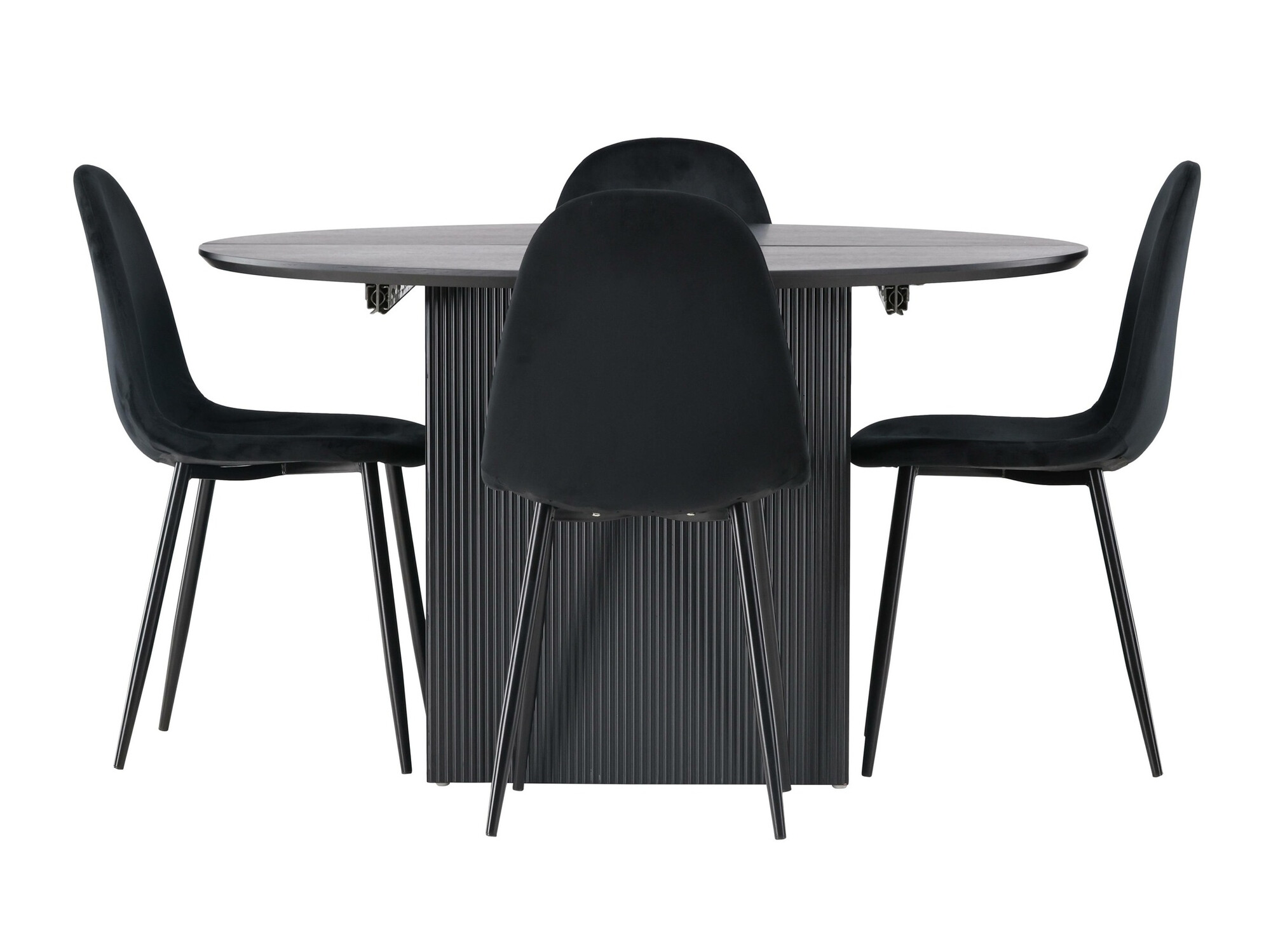 Conjunto de mesas y sillas para comedor Dallas 4287 (Negro)