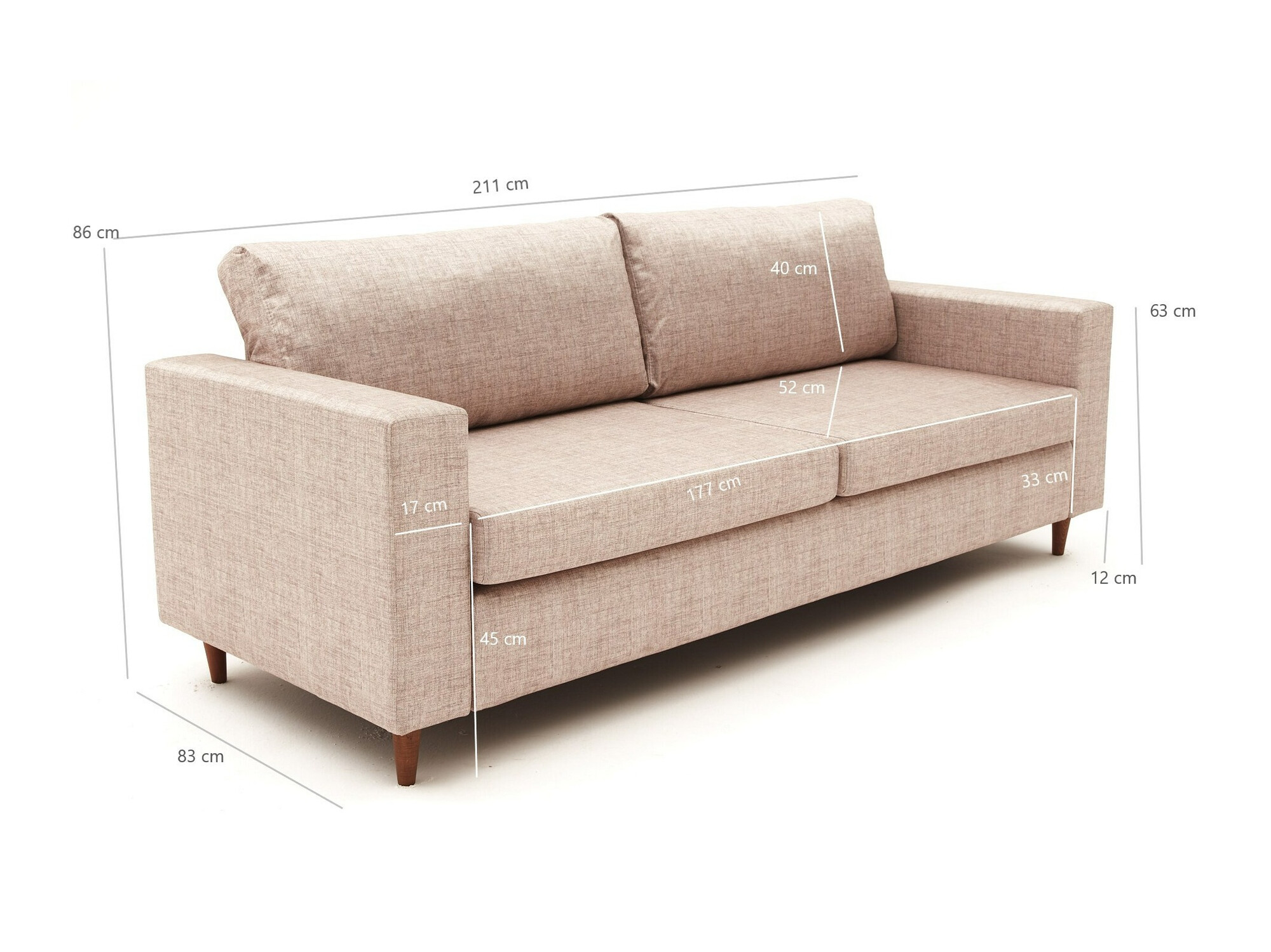 Sofá Altadena 364 (Crema)