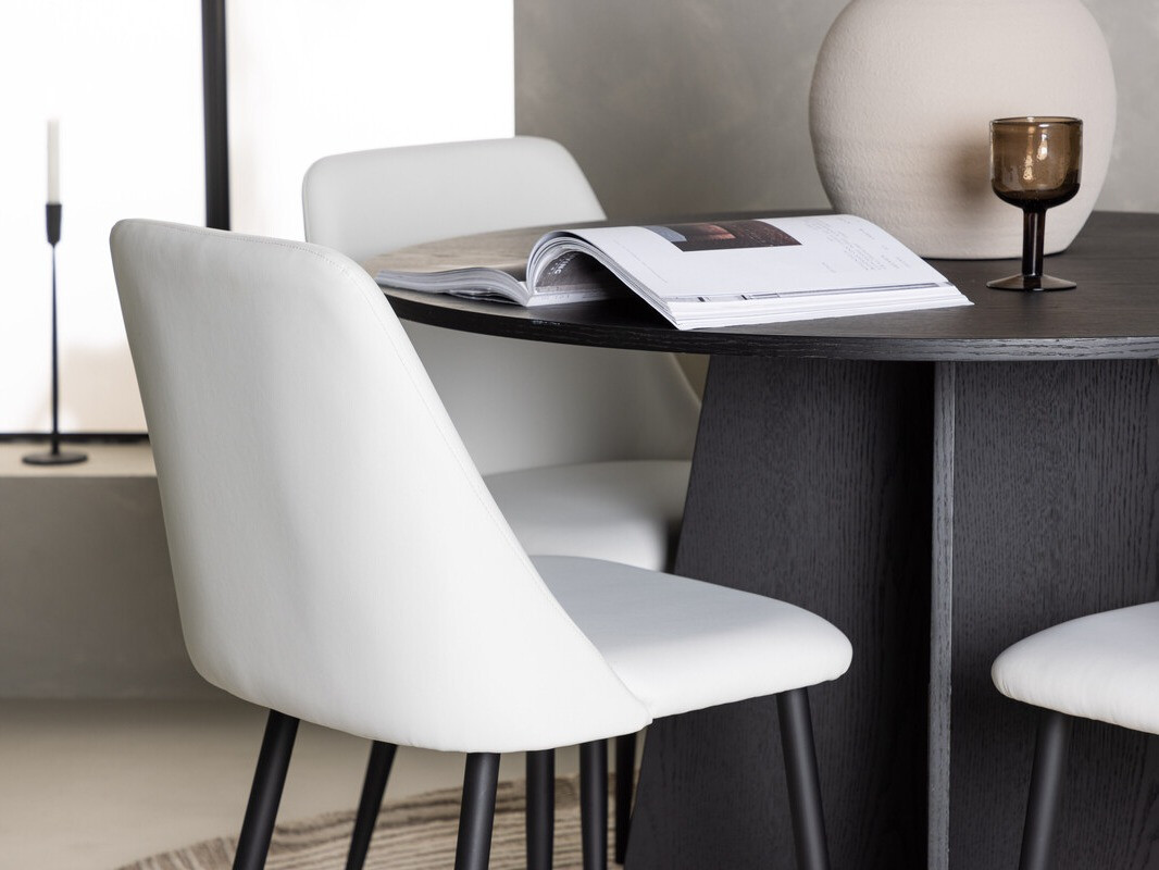 Conjunto de mesas y sillas para comedor Dallas 4289 (Blanco)