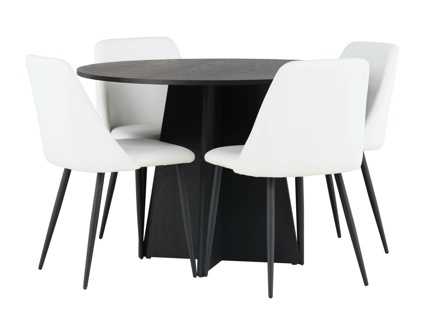 Conjunto de mesas y sillas para comedor Dallas 4289 (Blanco)