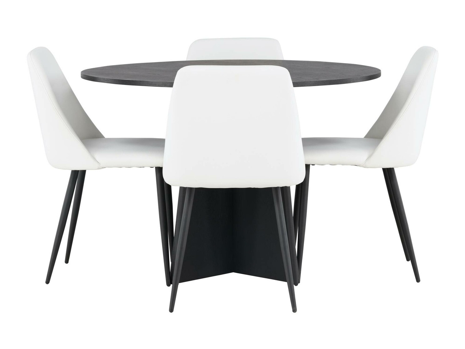 Conjunto de mesas y sillas para comedor Dallas 4289 (Blanco)