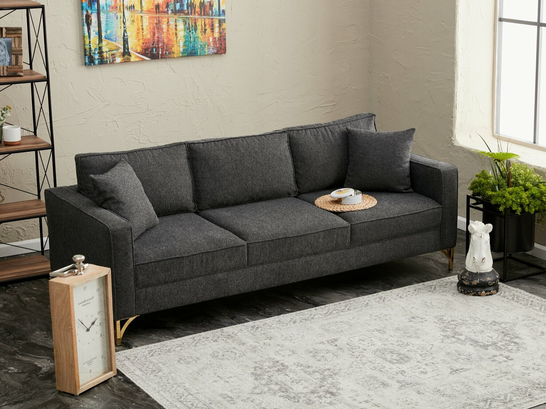 Sofá Altadena 383 (Gris oscuro)