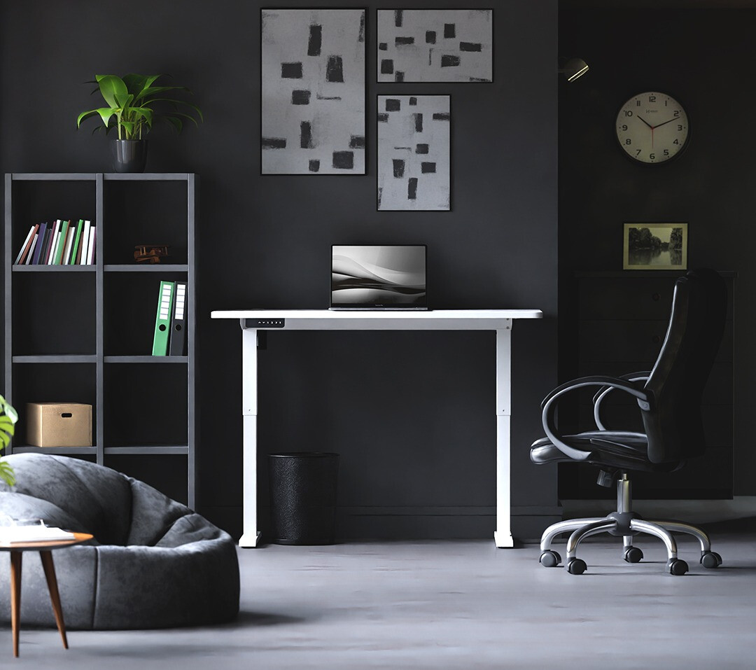 Escritorio de altura regulable Lodi 100 (Blanco)