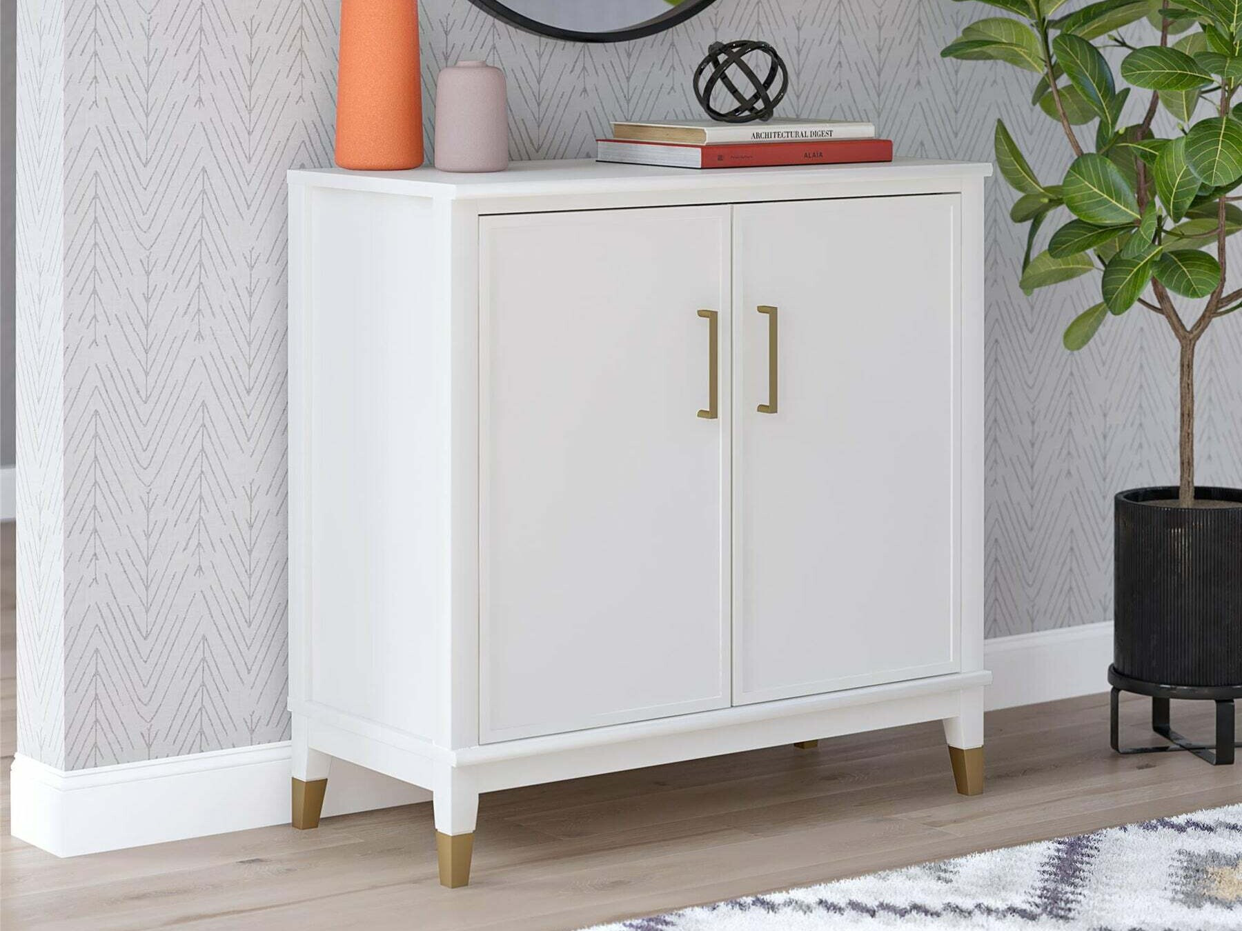 Aparador CosmoLiving by Cosmopolitan Belromu 108 (Blanco)