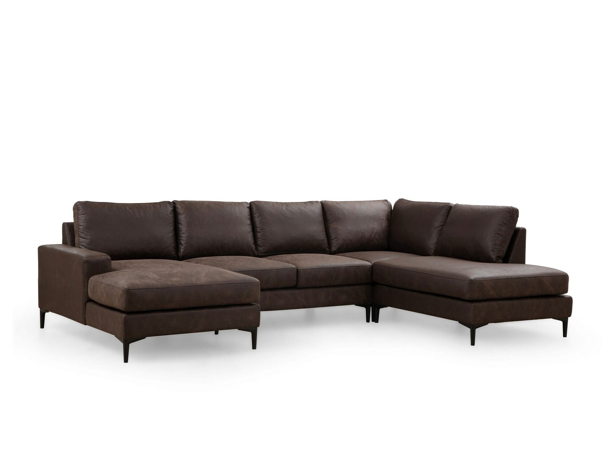 Sofá rinconero modular Altadena 430 (Marrón oscuro)