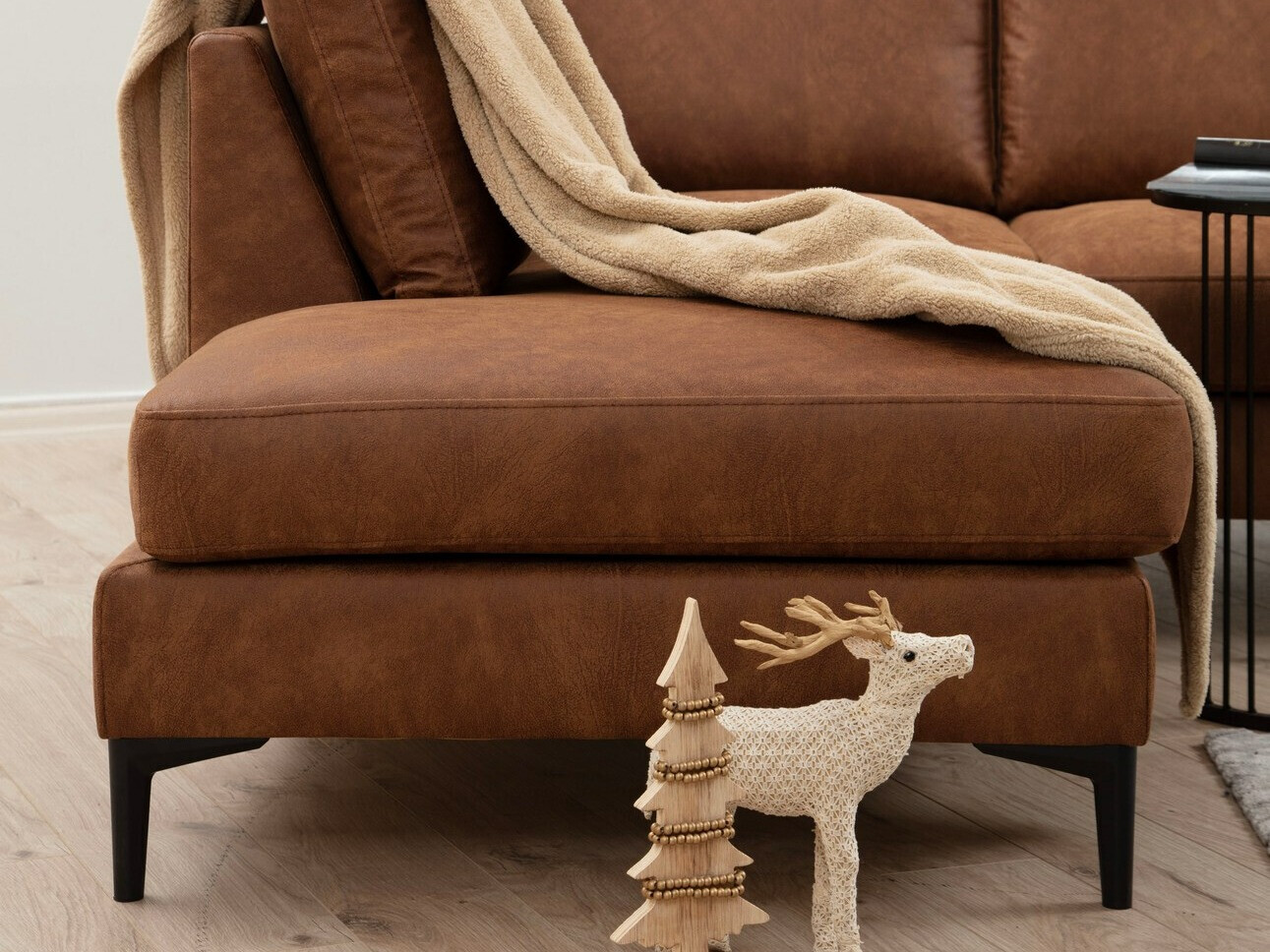 Sofá rinconero modular Altadena 430 (Marrón)