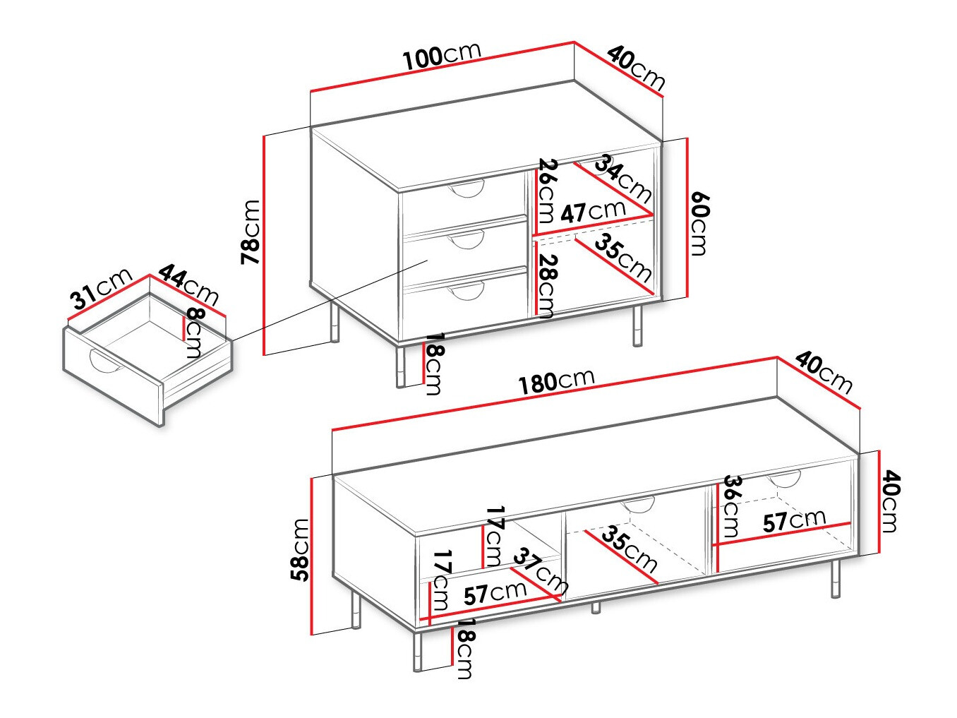 Conjunto de salón Comfivo Levevai 108