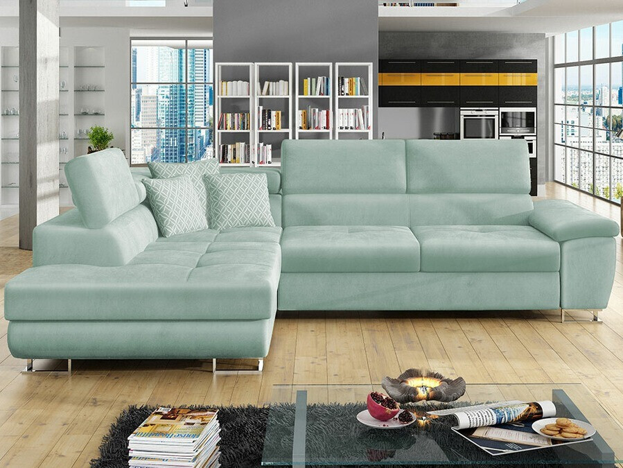 Sofá rinconero Comfivo Ruta II (Magic Velvet 2227 + Evo 29)