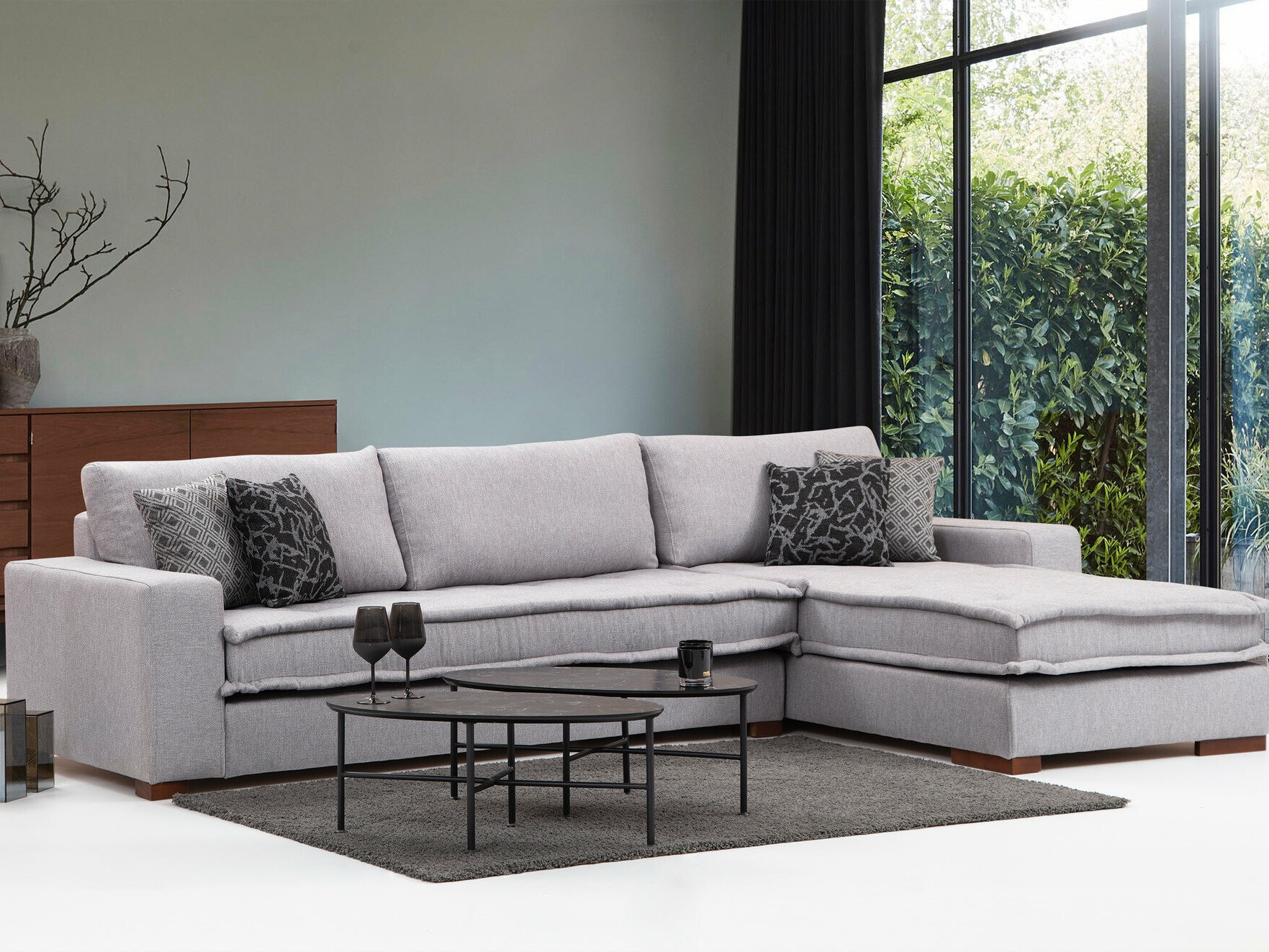 Sofá rinconero modular Altadena 444 (Gris)