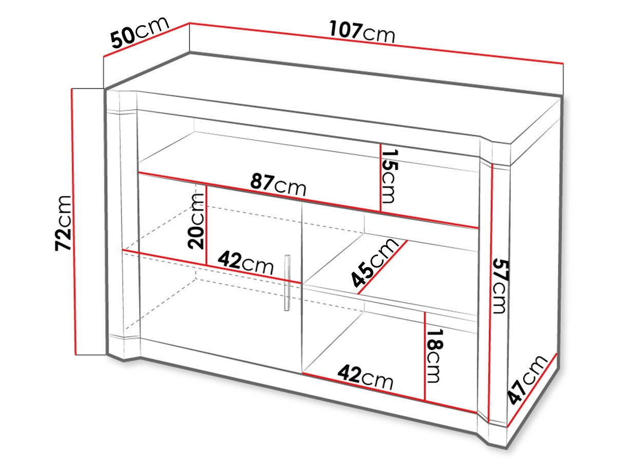 Mueble TV Lorelie 110 (Roble Sonoma)