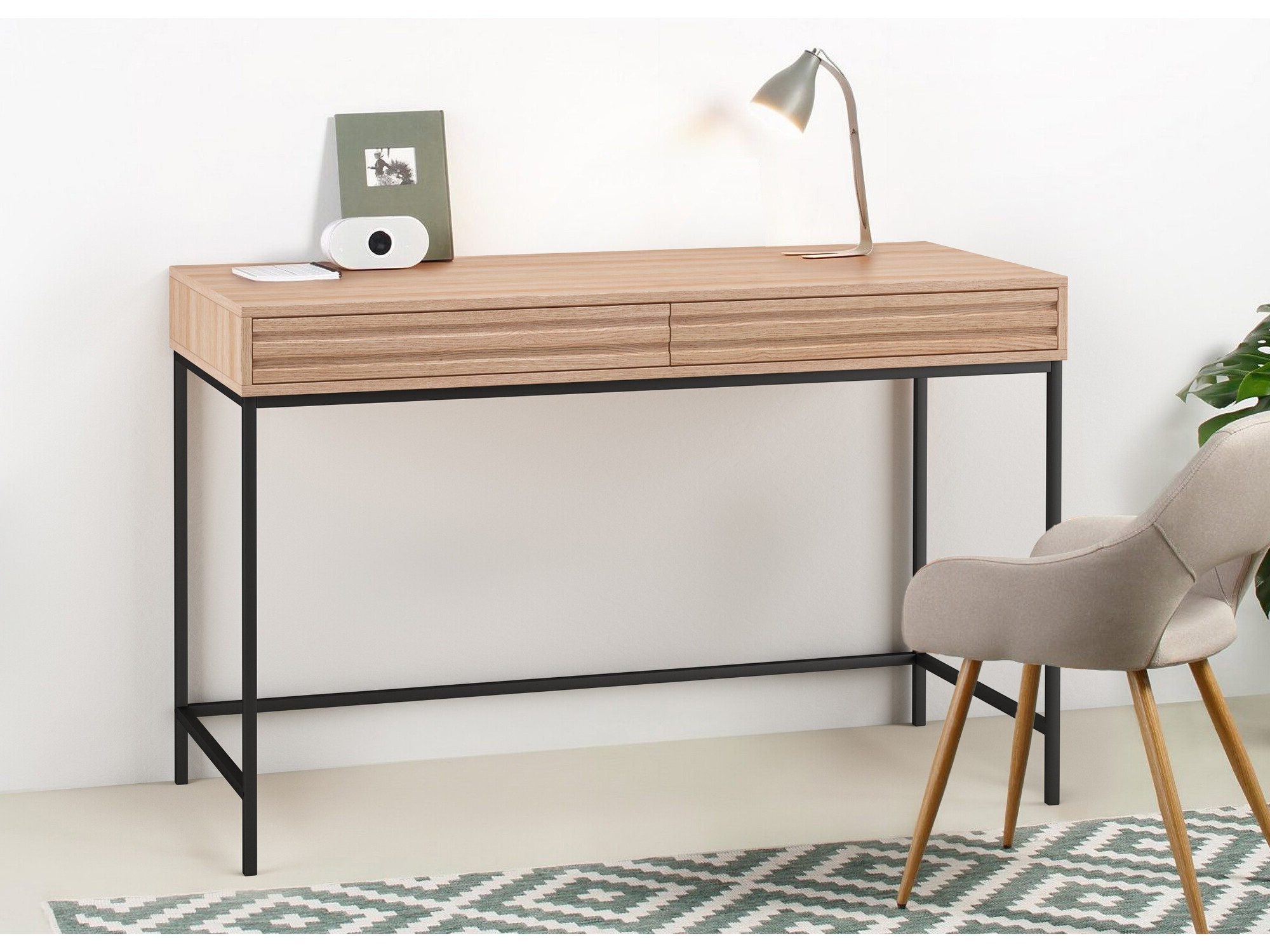 Mesa de oficina Denton 1200 (Roble)