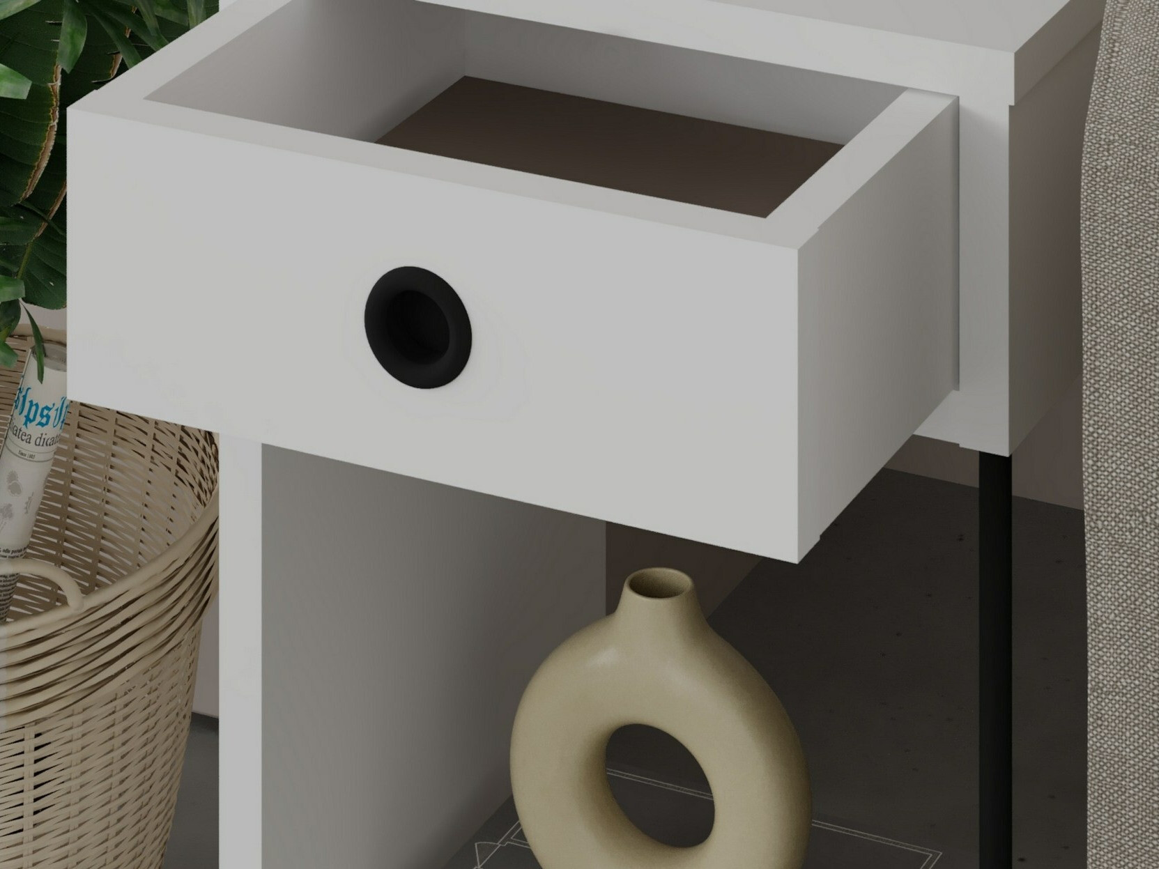 Mesilla de noche Kailua 1524 (Blanco)