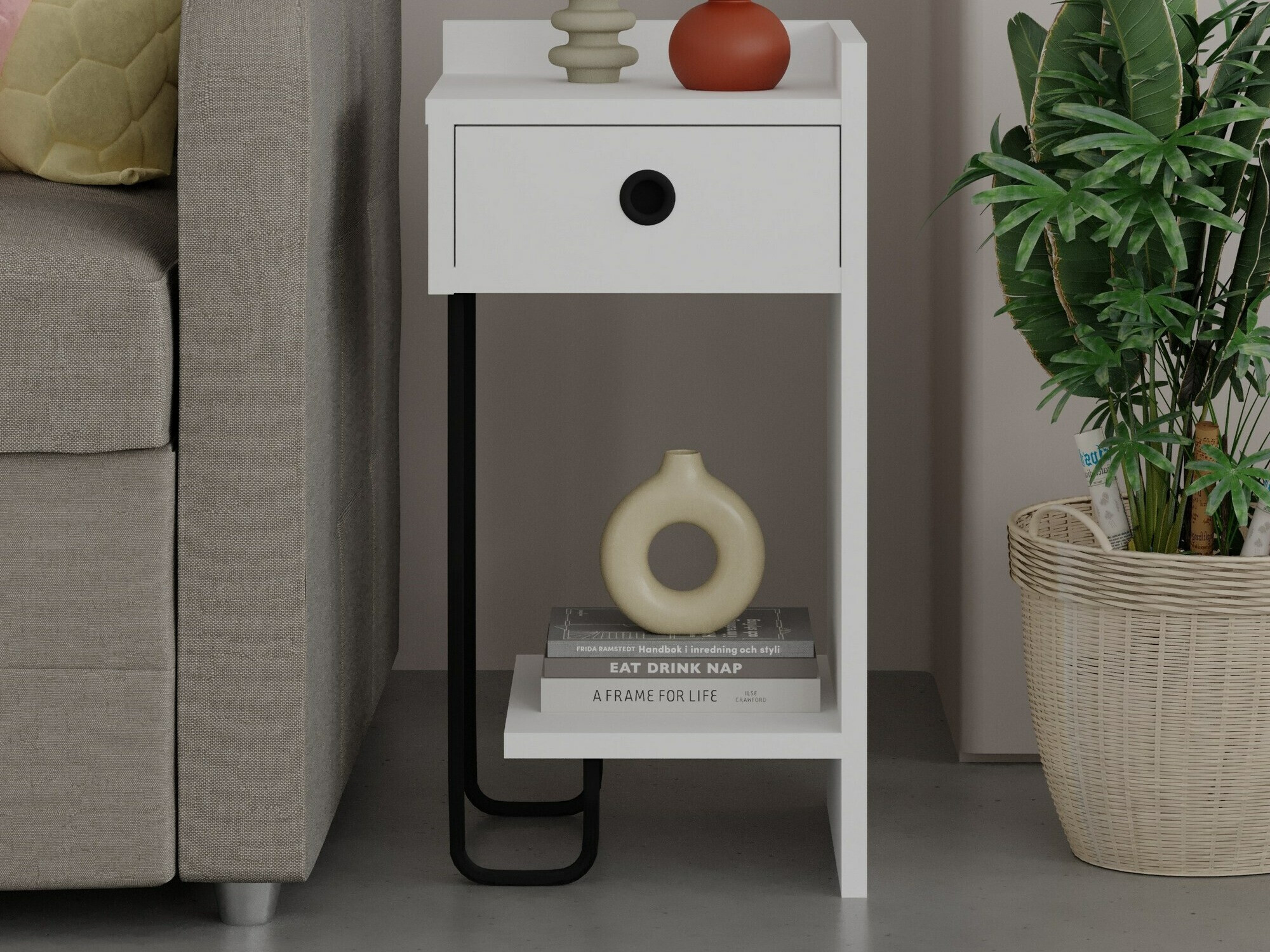 Mesilla de noche Kailua 1524 (Blanco)