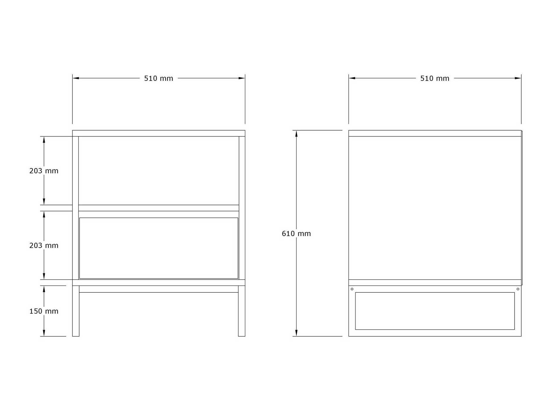 Mesilla de noche Kailua 1539 (Luminoso madera)