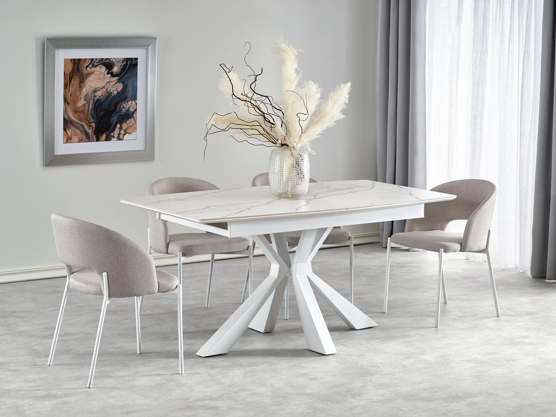 Silla Houston 1266 (Crema + Blanco)