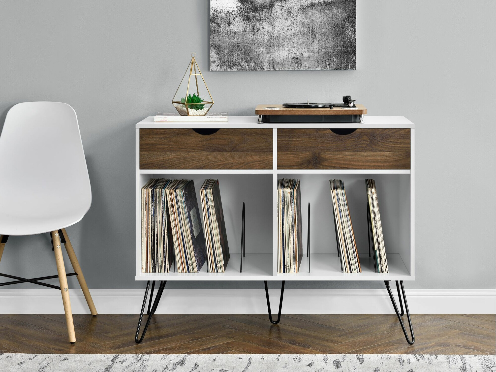 Estantería Tulsa 671 (Blanco + Roble)