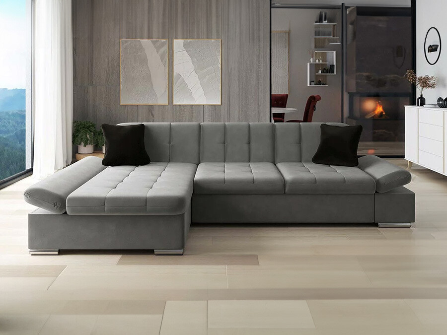 Sofá rinconero Comfivo 152 (Magic Velvet 2217 + Magic Velvet 2219)