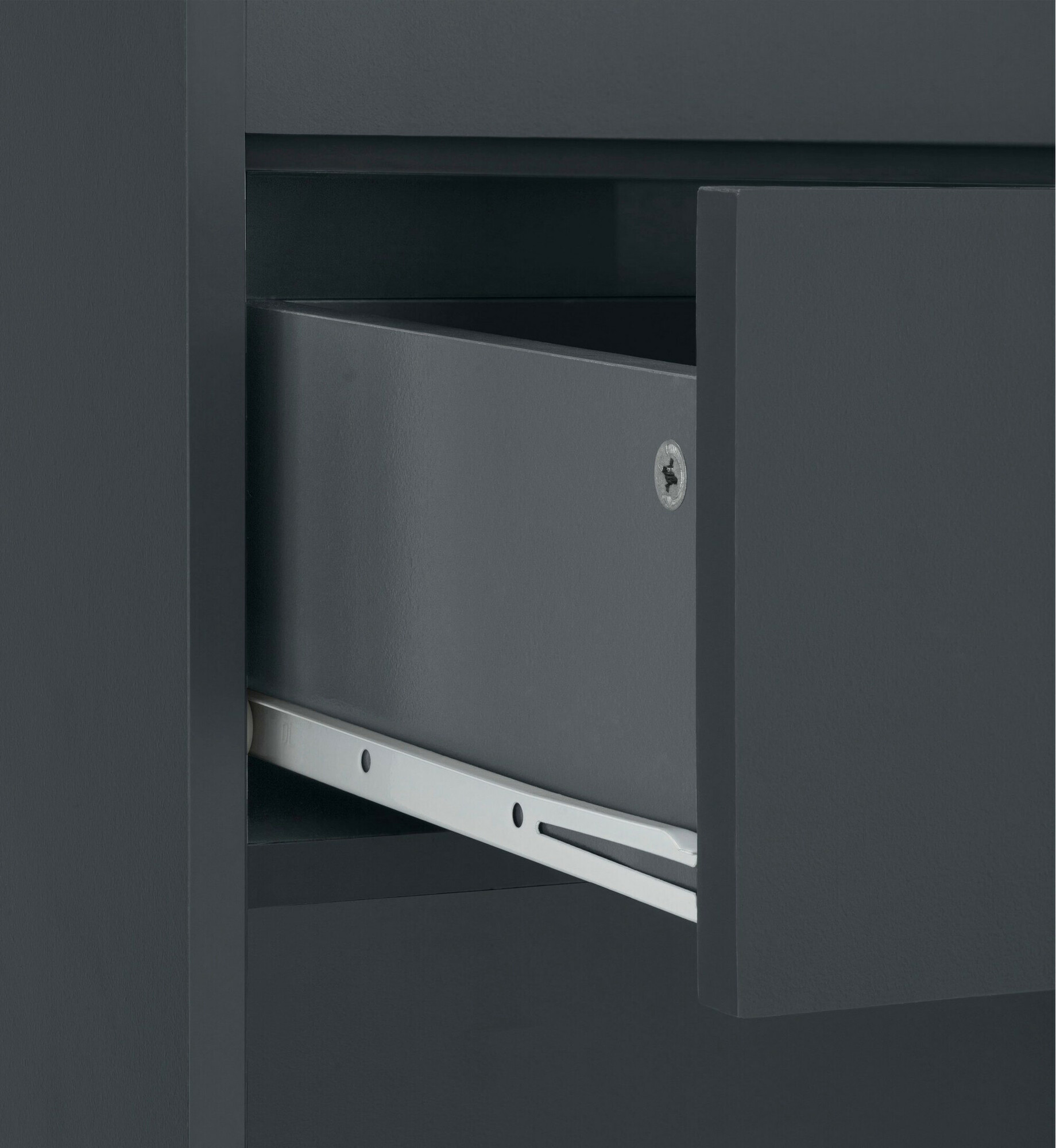 Armario de pie para baño Denton 1222 (Antracita + Roble)