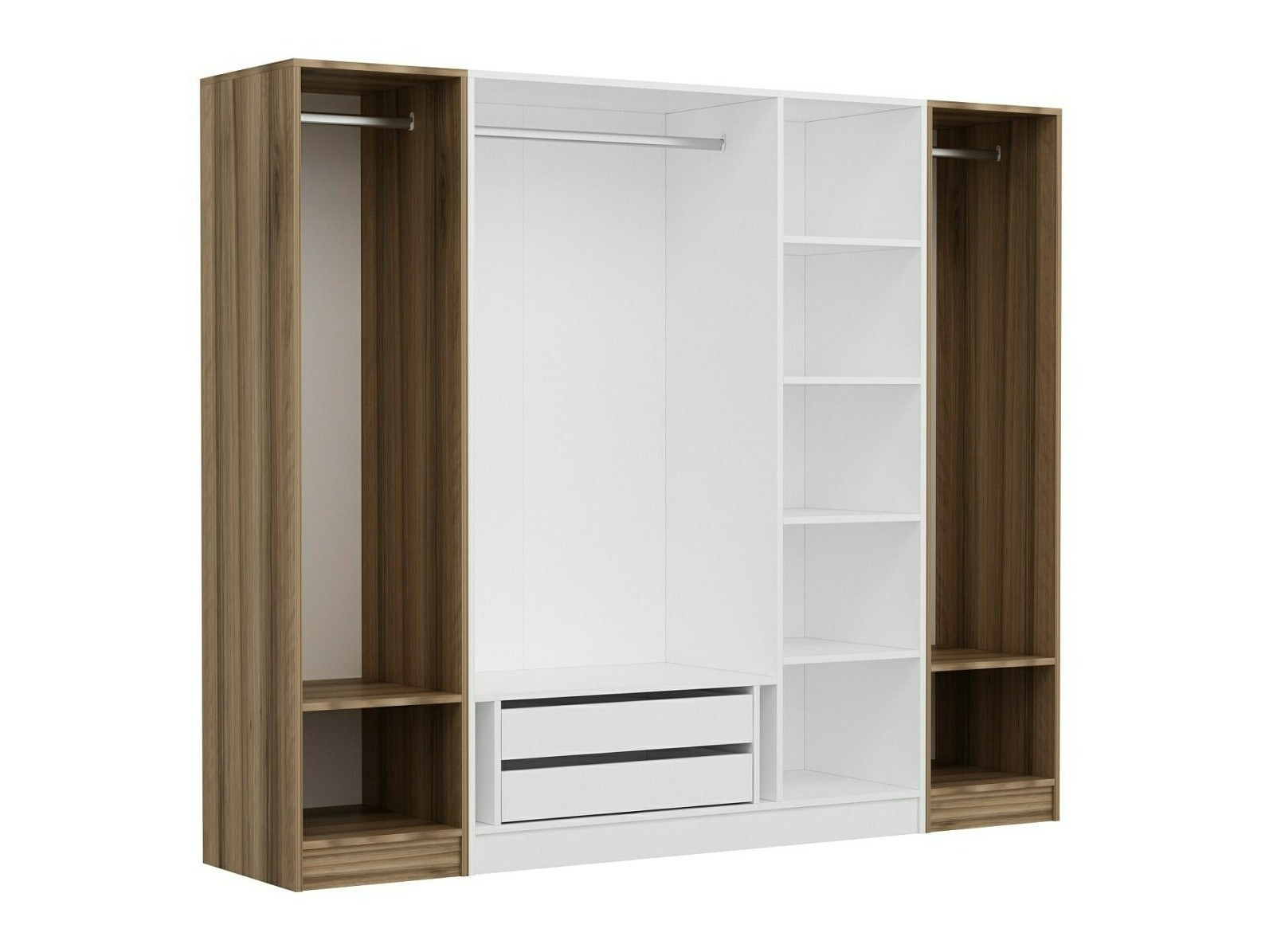 Armario Kailua L250 (Blanco + Roble)