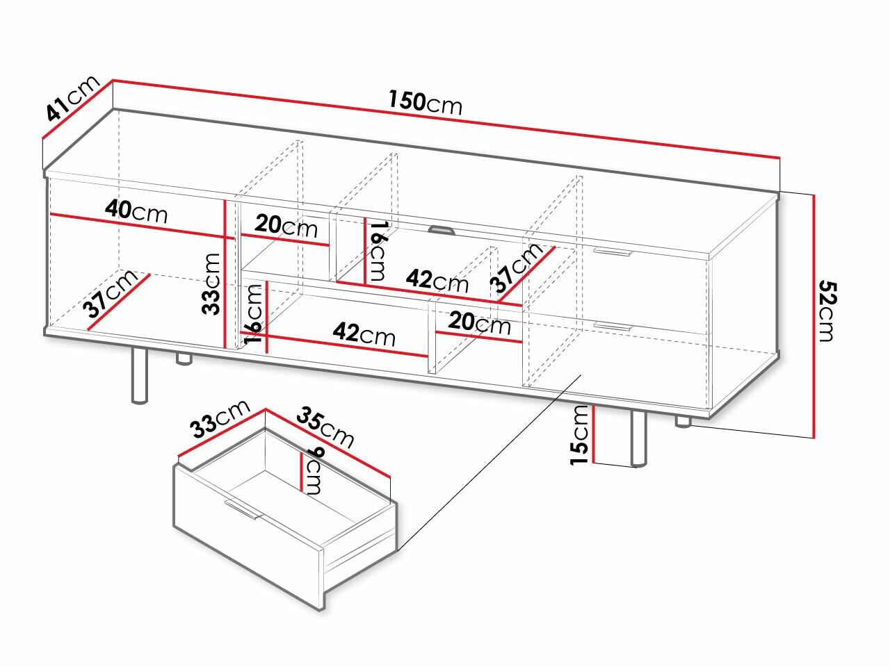 Mueble TV Decus (Cachemira)