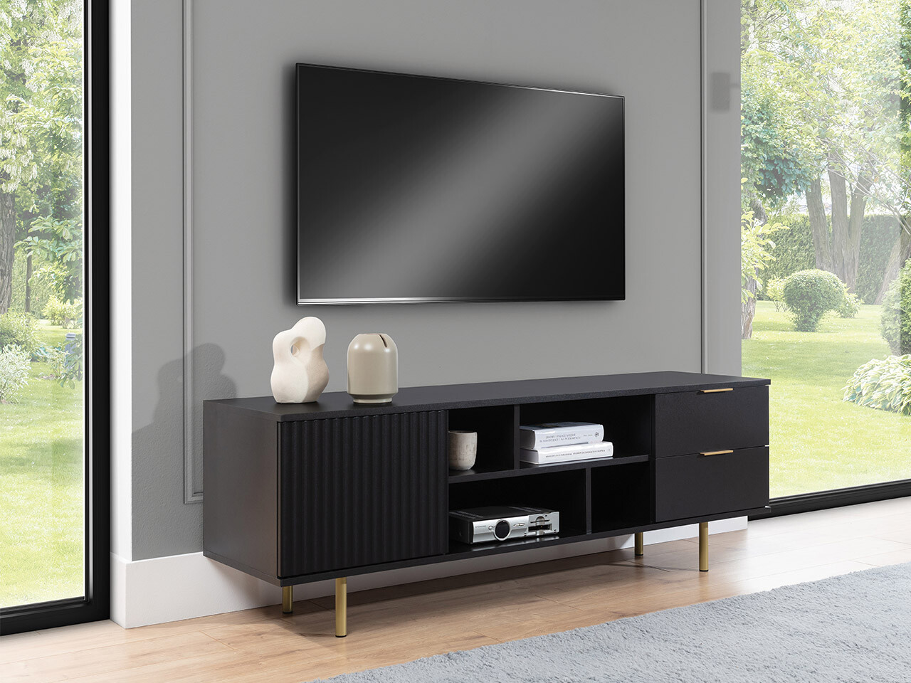Mueble TV Decus (Negro)