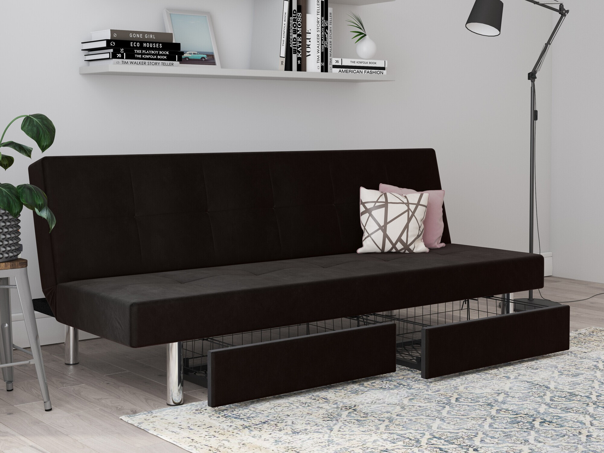 Sofá cama Denton 1223 (Antracita)