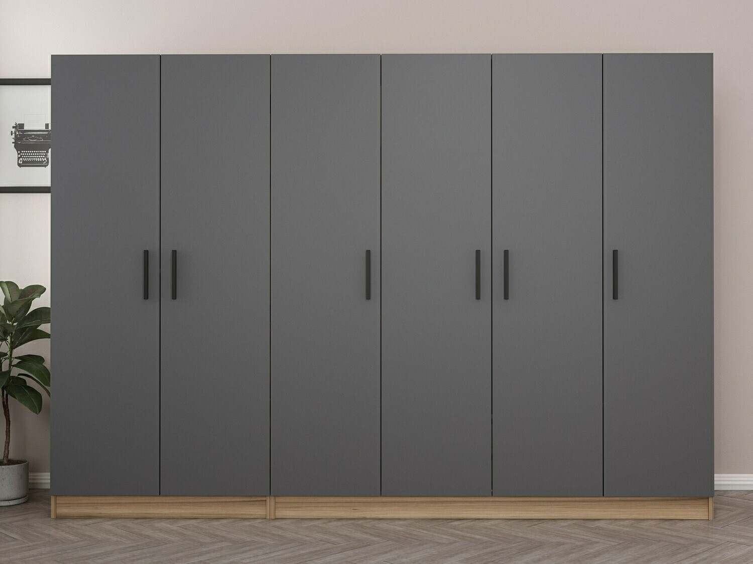 Armario Kailua L253 (Roble + Antracita)