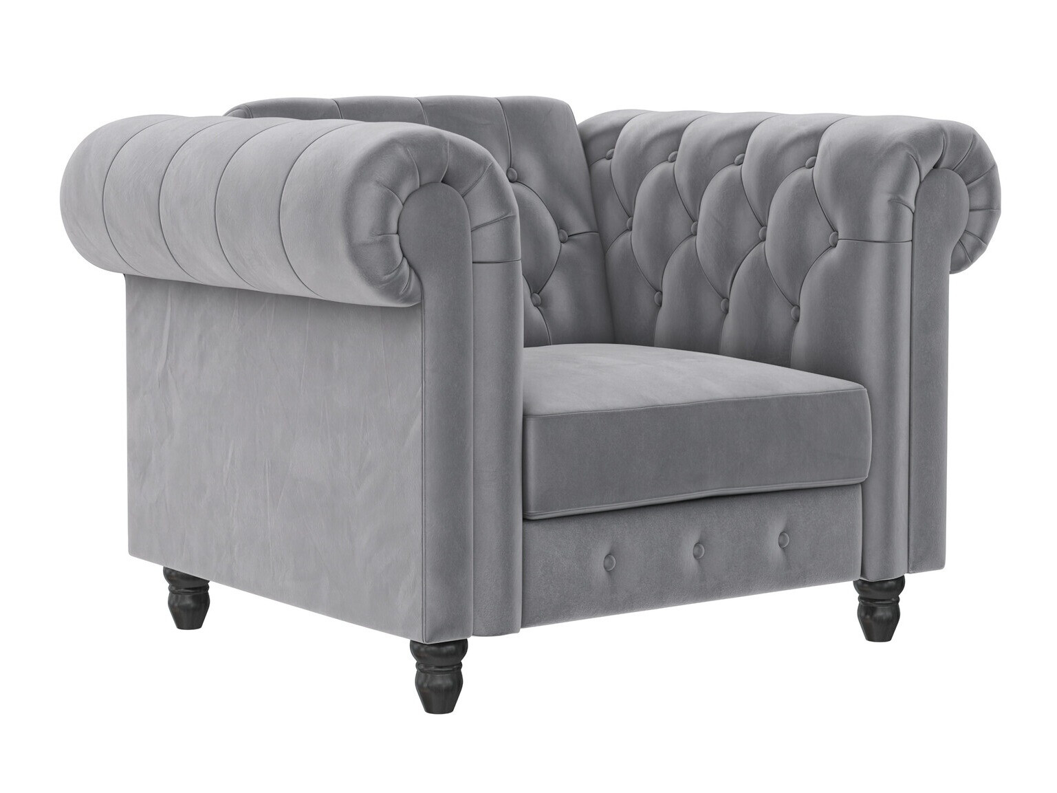 Chesterfield sillón Tulsa 630 (Gris claro)