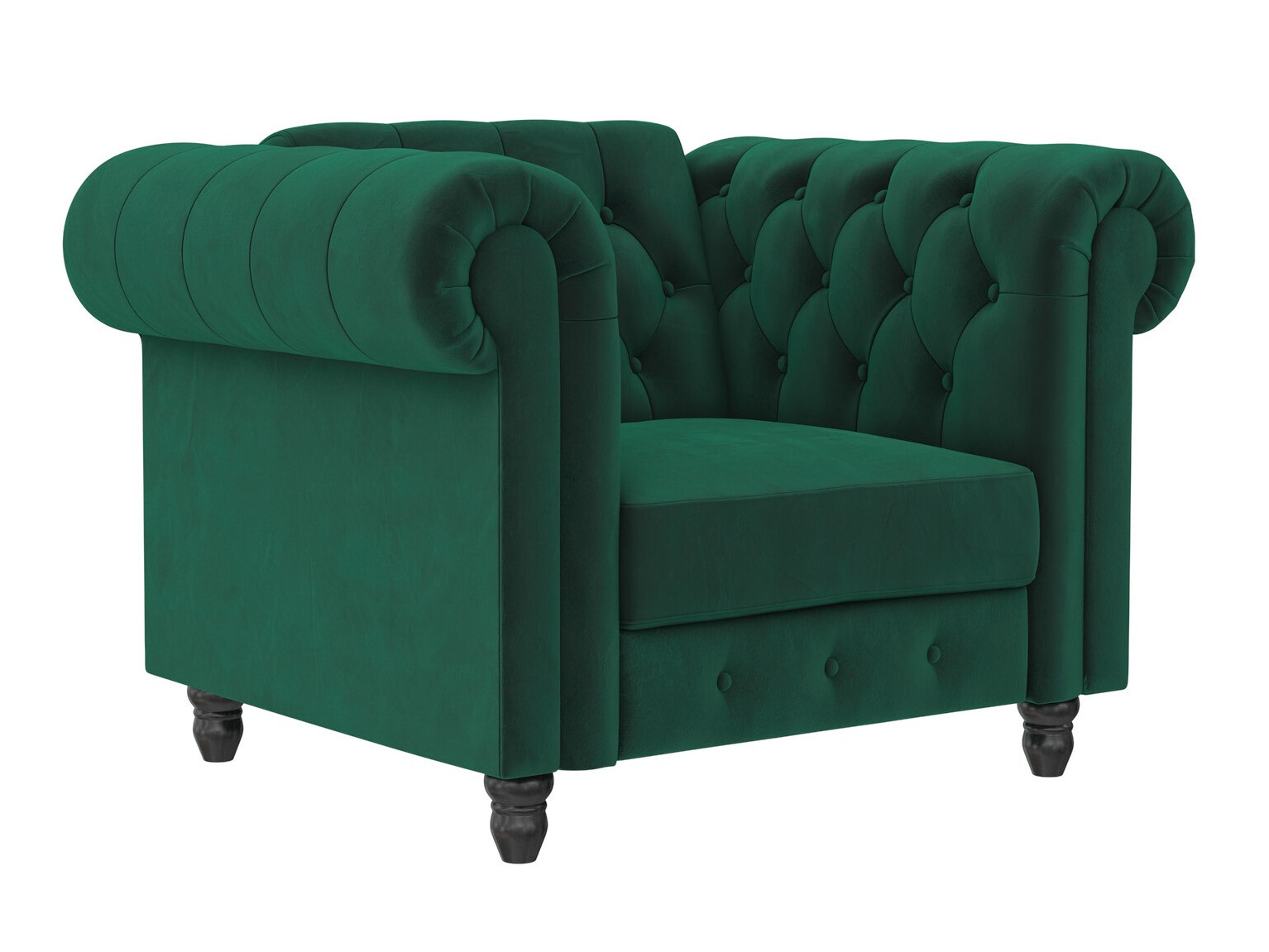 Chesterfield sillón Tulsa 630 (Verde oscuro)