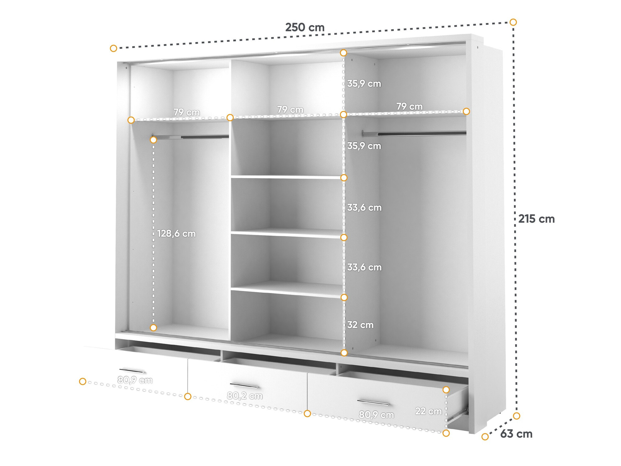Armario Fresno 100 (Blanco)